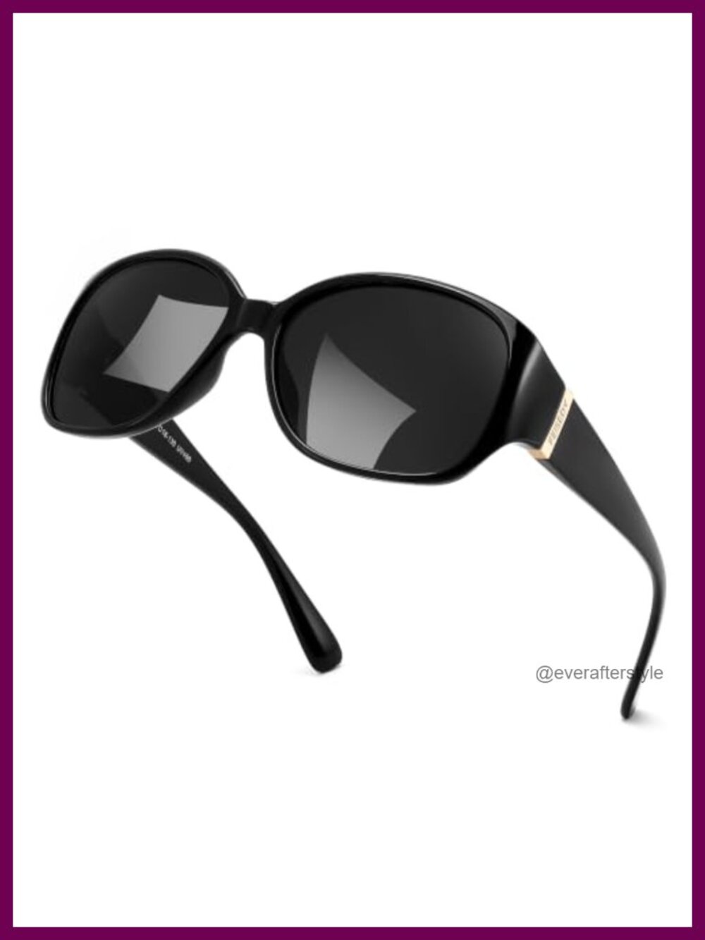 Polarized Wrap Around Sunglasses UV400 Protection Full-Frame Retro Square